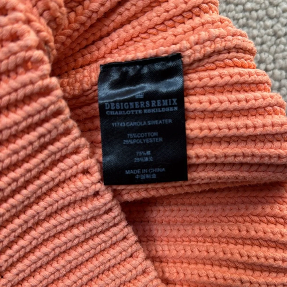 Designers Remix Charlotte Eskildsen coral chunky knit sweater - Picture 5 of 6